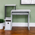 37-Inch Antiqued White Computer Desk