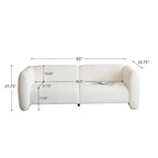 83" 3-Seater Wave Design Sofa
