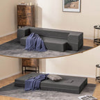 8-Inch Folding Sofa Bed with High-Density Foam & Washable Cover