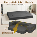 8-Inch Folding Sofa Bed with High-Density Foam & Washable Cover