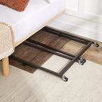 Secretária de computador dobrável e móvel, 31.5", mesa de escrita com rodas sem montagem, mesa para portátil dobrável e economizadora de espaço para escritório em casa