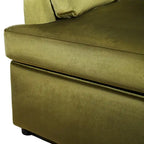 Green Modern 37" Accent Chair with Armrest Cushions for Living Room