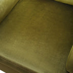 Green Modern 37" Accent Chair with Armrest Cushions for Living Room