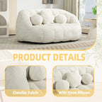 Chenille Foam Lounge Chair