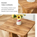 23.6" Modern Square Coffee Table with Gold Decorative Strips