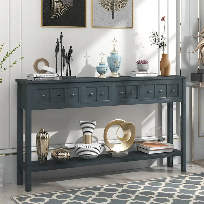 Rustic Entryway Console Table