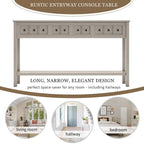 Rustic Entryway Console Table