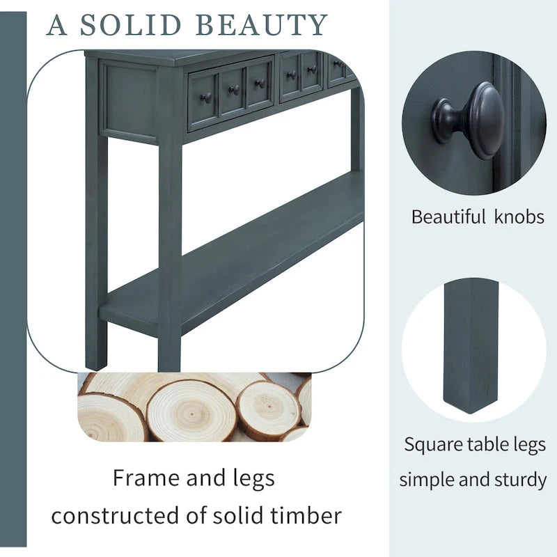 Rustic Entryway Console Table