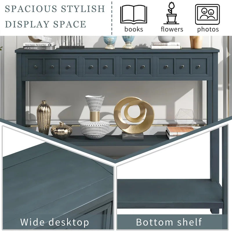 Rustic Entryway Console Table