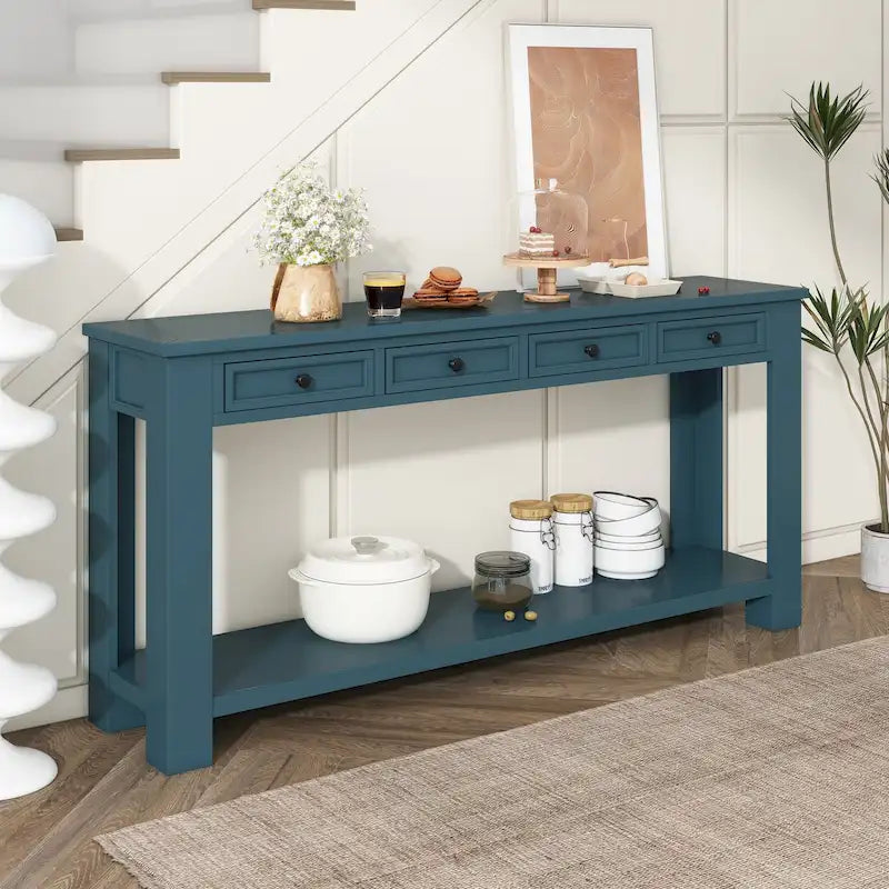 4-Drawer Entryway Console Table