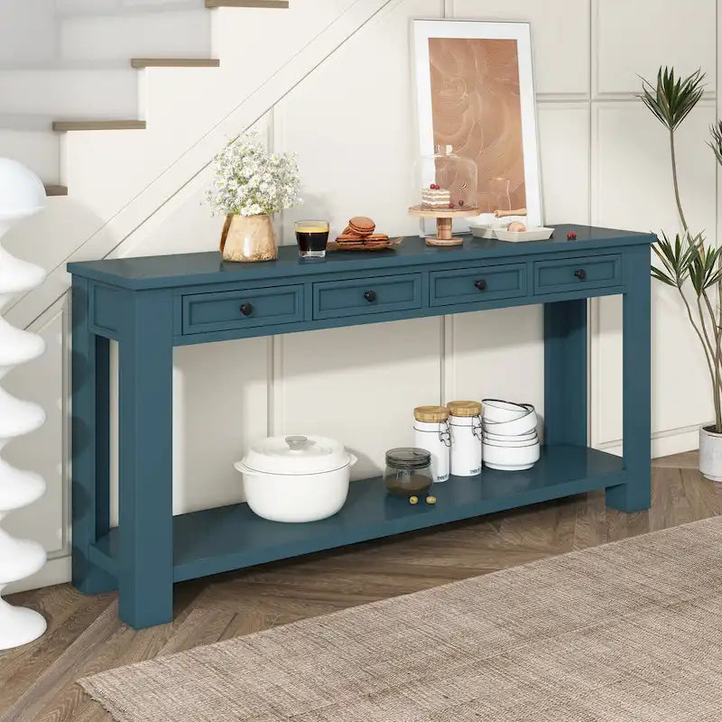 4-Drawer Entryway Console Table
