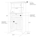 Microwave/Coffee Maker Utility Cabinet