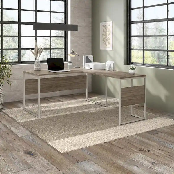 Hybrid 60W x 30D L Shaped Table Desk by Bush Business Furniture