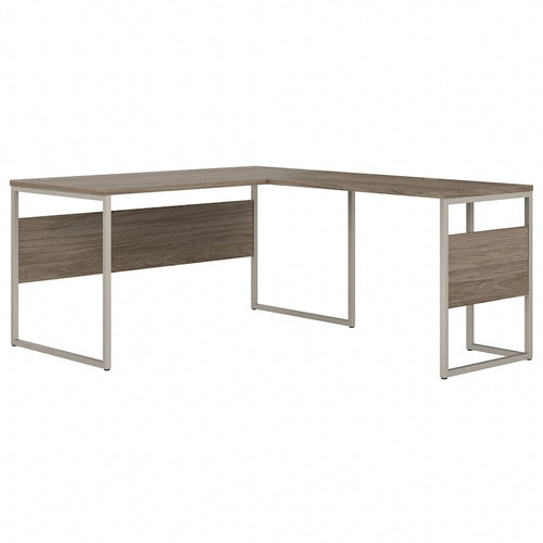 60W x 30D L Shaped Table Desk with Metal Legs