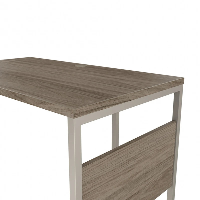 60W x 30D L Shaped Table Desk with Metal Legs