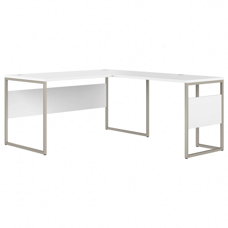 60W x 30D L Shaped Table Desk with Metal Legs