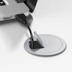 60W x 30D L Shaped Table Desk with Metal Legs