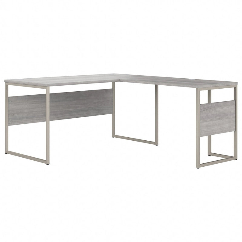 60W x 30D L Shaped Table Desk with Metal Legs