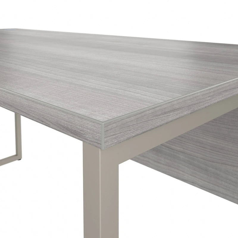 60W x 30D L Shaped Table Desk with Metal Legs