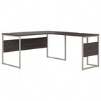 60W x 30D L Shaped Table Desk with Metal Legs