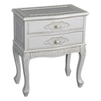 Carved 2-Drawer End Table