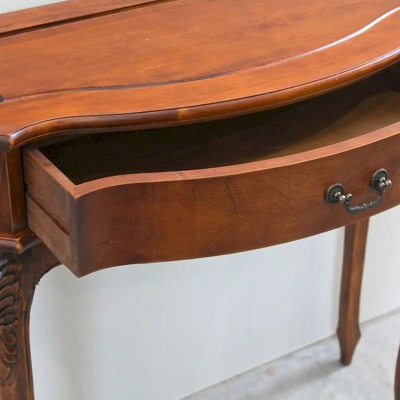 Hand Carved 1-Drawer Hall Table