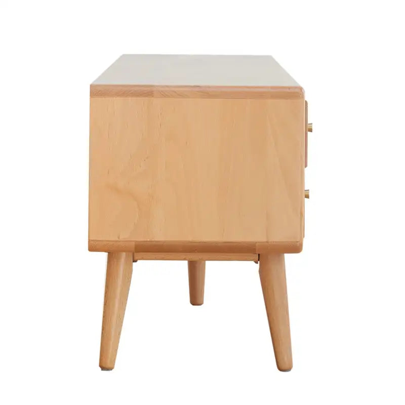 TV Stand With Glass Doors and 3 Drawers