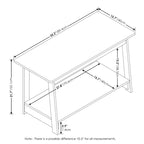 TV Stand with Bottom Shelf