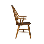 Tobacco Finish Windsor Back Arm Chair
