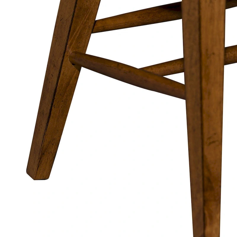 Tobacco Finish Windsor Back Arm Chair