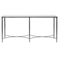 Iron & Glass Console Table - 63W x 30H x 14D