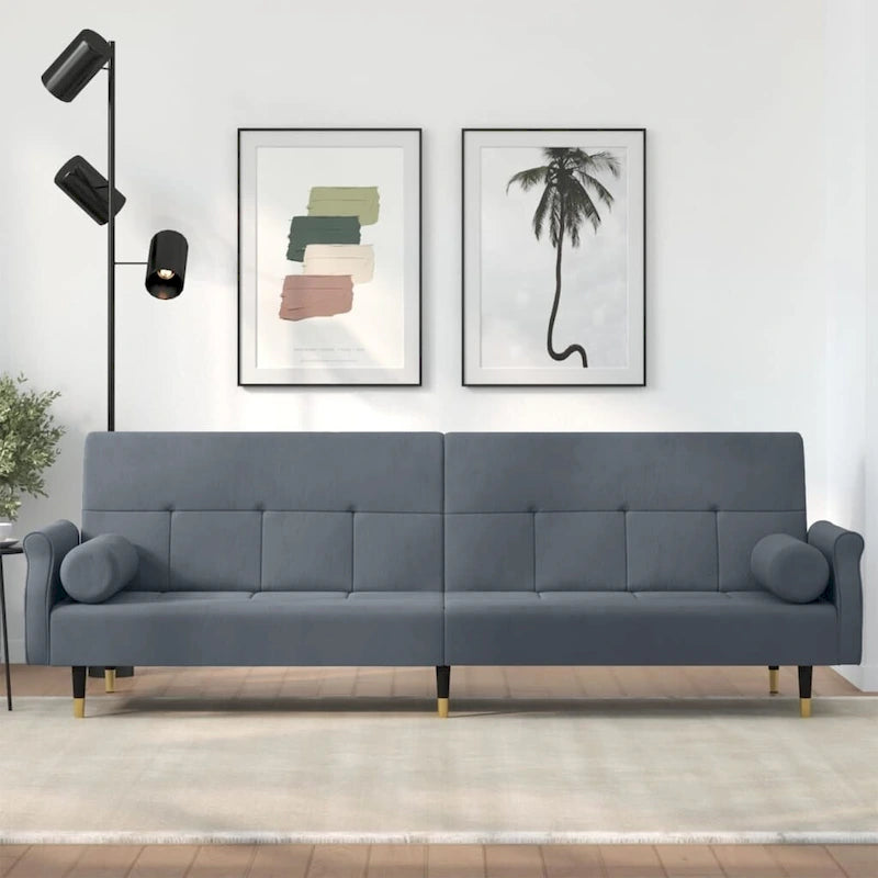 Sofa Bed Loveseat Convertible with Cushions for Studio - Velvet 85 x 35 x 27.6
