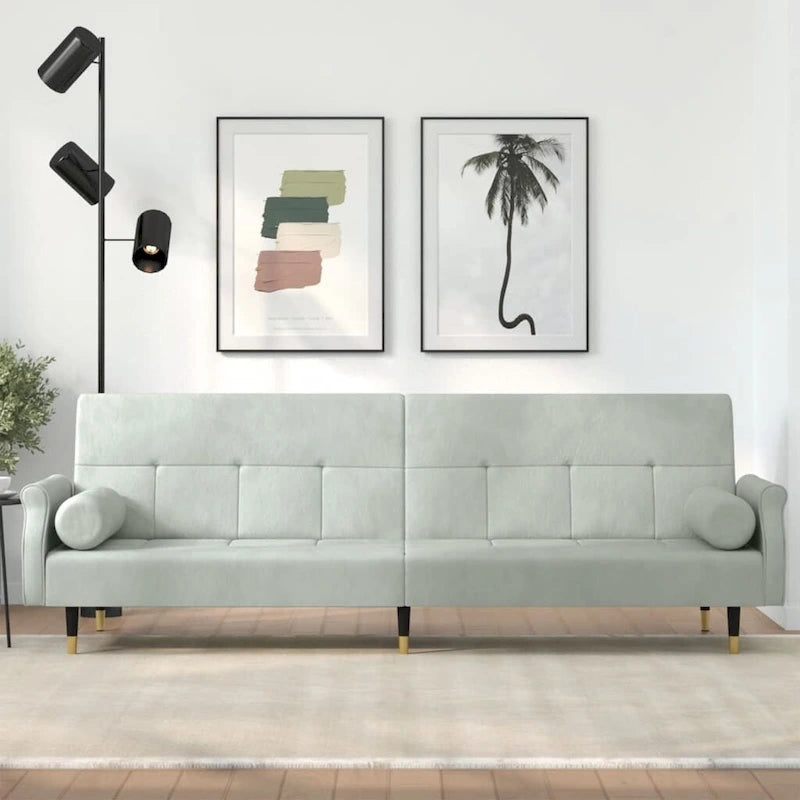 Sofa Bed Loveseat Convertible with Cushions for Studio - Velvet 85 x 35 x 27.6
