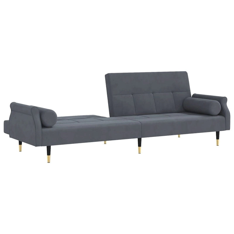 Sofa Bed Loveseat Convertible with Cushions for Studio - Velvet 85 x 35 x 27.6