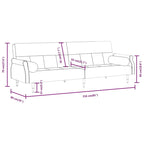 Sofa Bed Loveseat Convertible with Cushions for Studio - Velvet 85 x 35 x 27.6