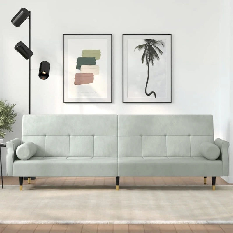 Sofa Bed Loveseat Convertible with Cushions for Studio - Velvet 85 x 35 x 27.6