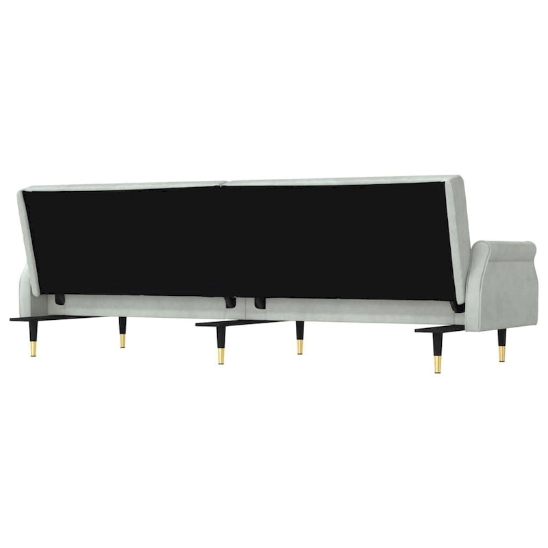 Sofa Bed Loveseat Convertible with Cushions for Studio - Velvet 85 x 35 x 27.6