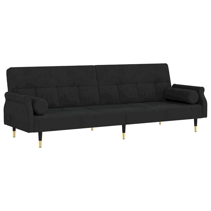 Sofa Bed Loveseat Convertible with Cushions for Studio - Velvet 85 x 35 x 27.6