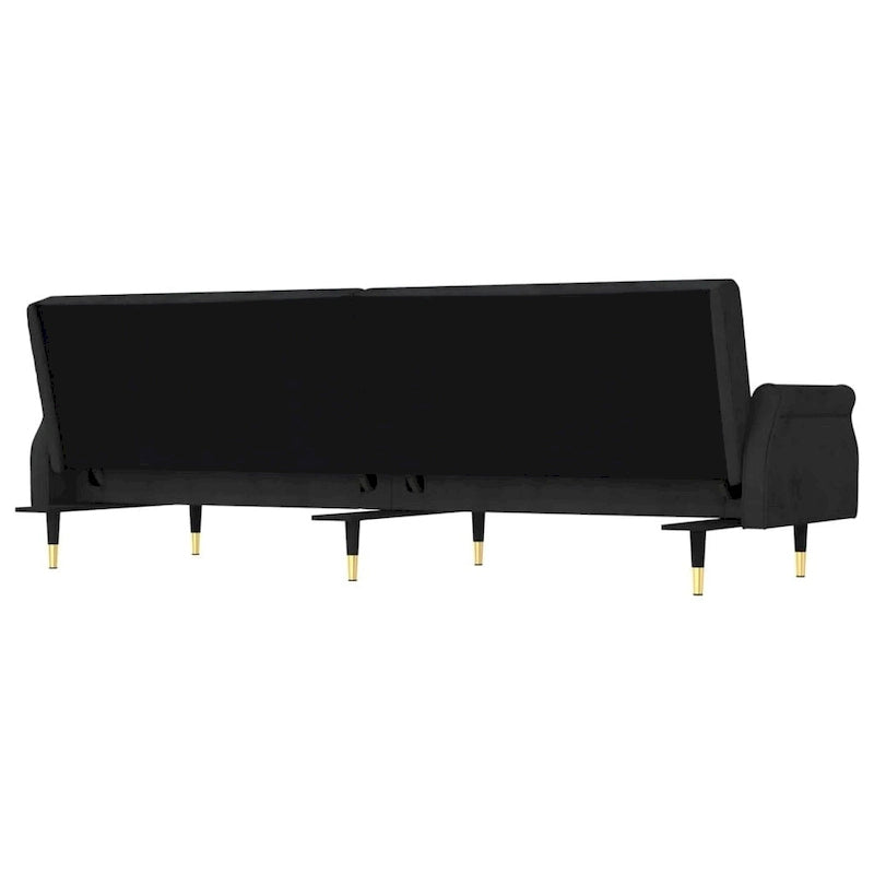 Sofa Bed Loveseat Convertible with Cushions for Studio - Velvet 85 x 35 x 27.6