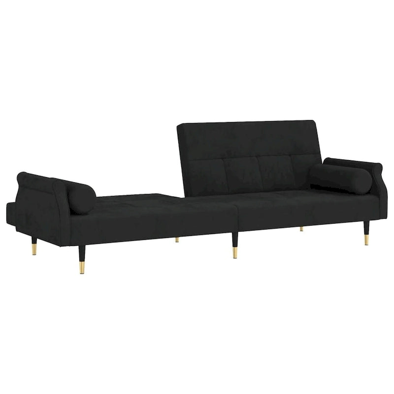 Sofa Bed Loveseat Convertible with Cushions for Studio - Velvet 85 x 35 x 27.6
