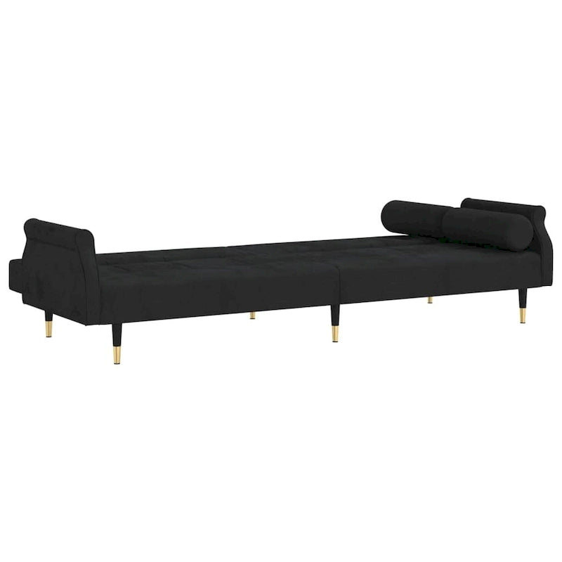 Sofa Bed Loveseat Convertible with Cushions for Studio - Velvet 85 x 35 x 27.6