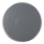 Silver Round Accent Stool - 15"W x 15"D x 16"H