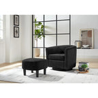 360° Swivel Accent Chair with Ottoman
