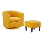 360° Swivel Accent Chair with Ottoman