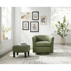 360° Swivel Accent Chair with Ottoman