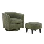 360° Swivel Accent Chair with Ottoman