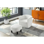360° Swivel Accent Chair with Ottoman