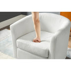 360° Swivel Accent Chair with Ottoman