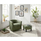360° Swivel Accent Chair with Ottoman