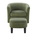 360° Swivel Accent Chair with Ottoman